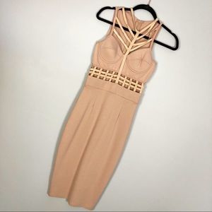 Nude Strap Detail Dress
